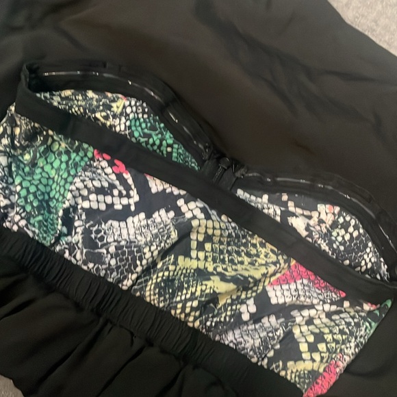 Black multicolored snake print dress - Picture 4 of 5